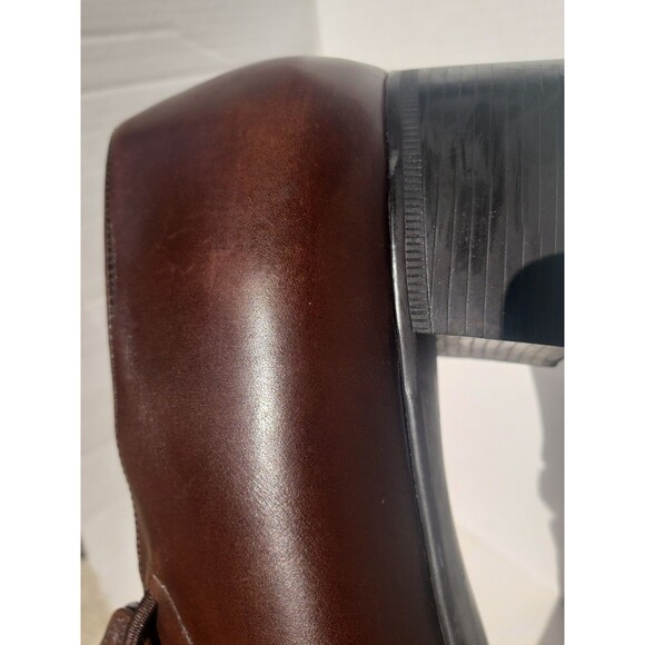 Munro "Revere" Chocolate Brown Leather Slip-On Pump #M281421 Women's 11 Narrow - Picture 16 of 16